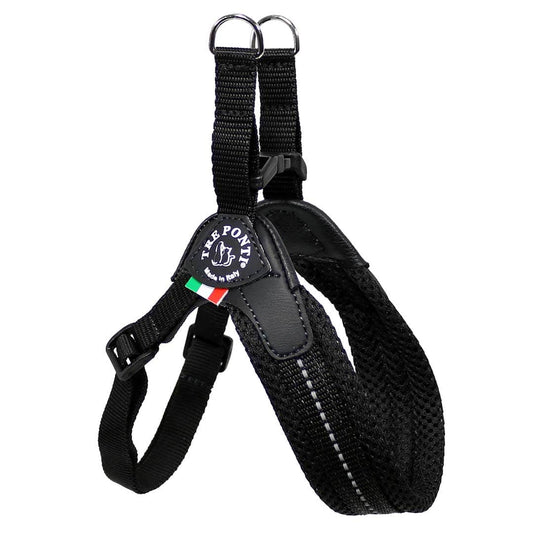 TrePonti Mesh Adjustable Reflective Black Step-In Harness Size 3