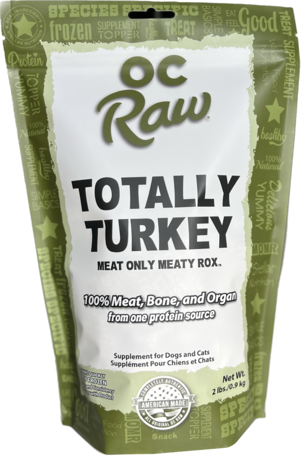 OC Raw Frozen Meat Only Meaty Rox for Dogs and Cats 2lbs