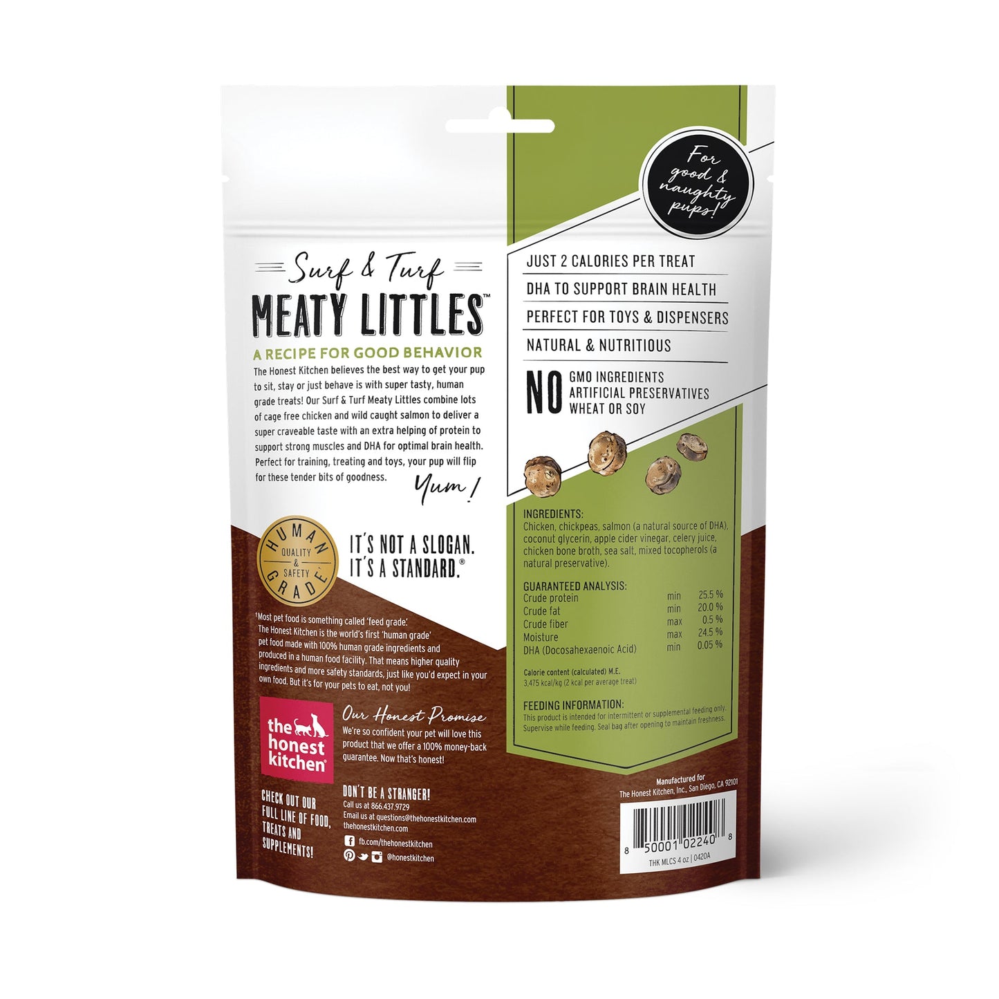 Honest Kitchen Chicken & Salmon Meaty Littles 4 oz