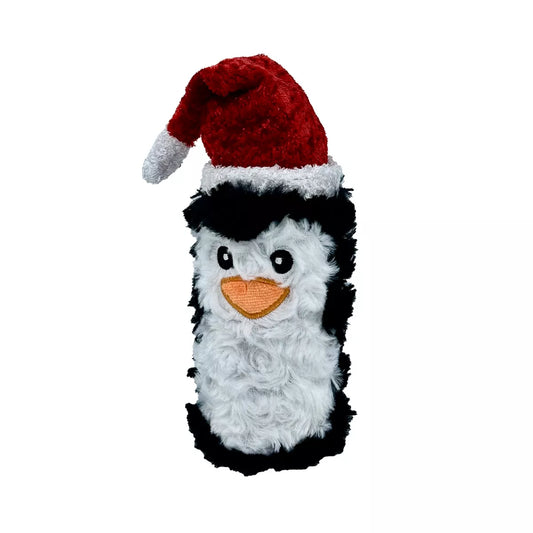 Petlou Christmas Squeaky Penguin Bottle 8"