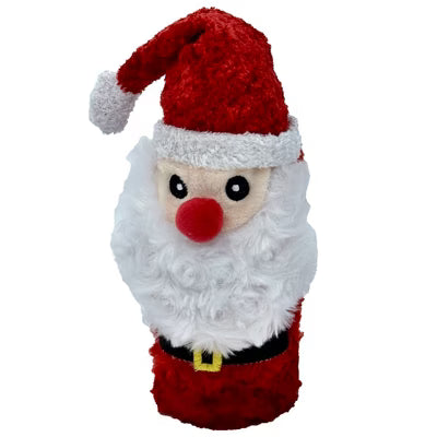 Petlou Christmas Squeaky Santa Bottle 8"