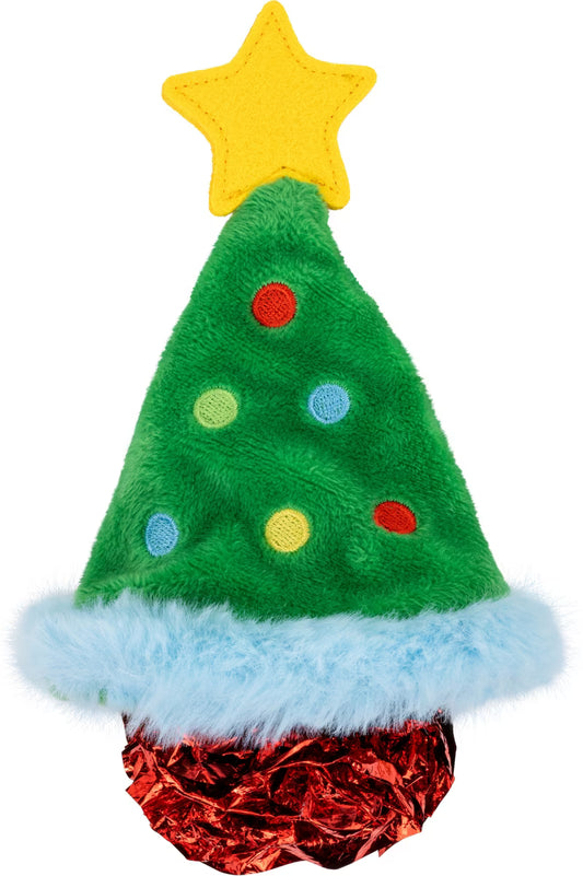 KONG Holiday Crackles Christmas Tree Cat Toy