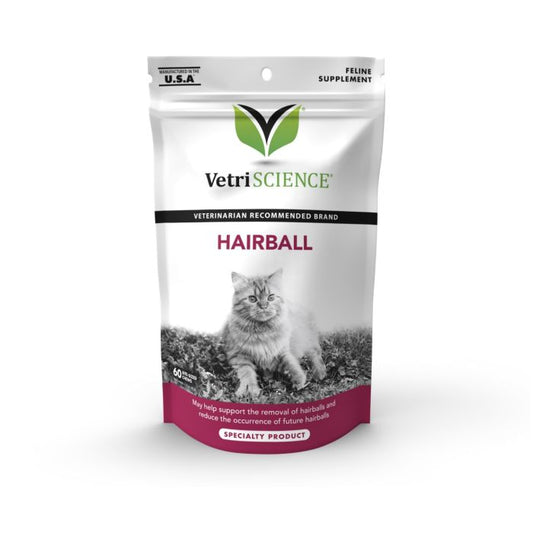 VetriScience Hairball Digestive Treat 60 Count