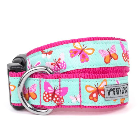 The Worthy Dog Butterflies Collar