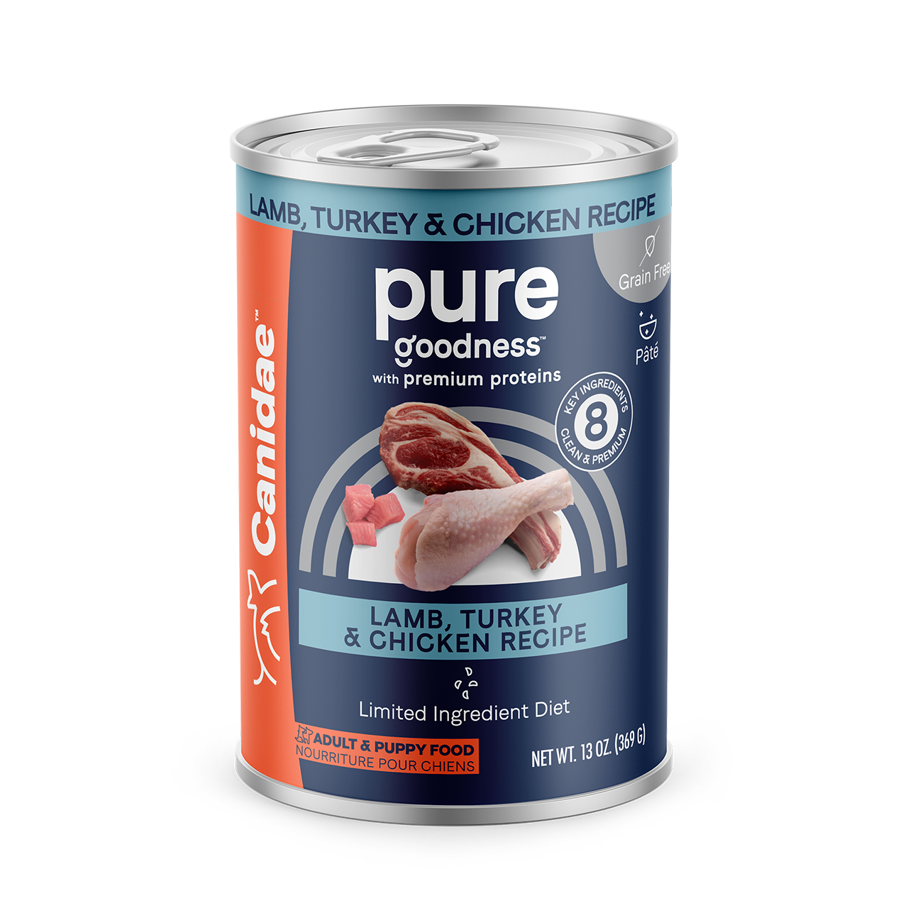 Canidae Pure Elements Grain-Free Lamb, Turkey, and Chicken Canned Dog Food 13oz