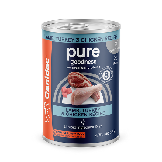 Canidae Pure Elements Grain-Free Lamb, Turkey, and Chicken Canned Dog Food 13oz