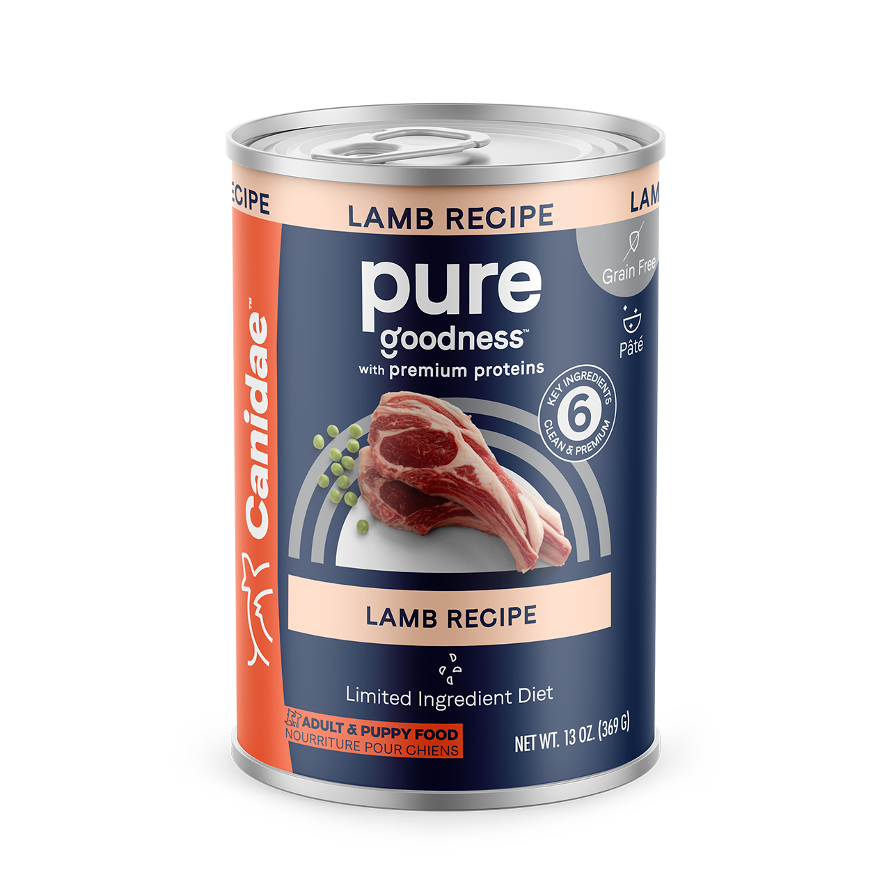 Canidae Pure Grain Free Lamb Canned Dog Food 13oz