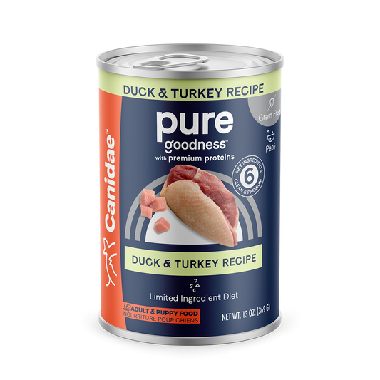 Canidae Pure Grain Free Duck and Turkey Canned Dog Food 13oz