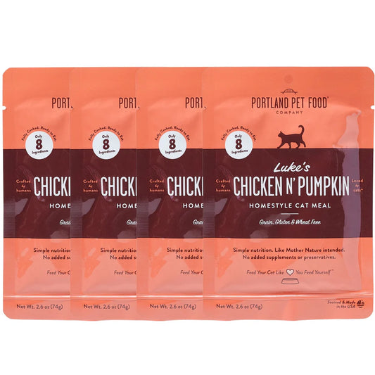 Portland Pet Food Company Luke's Chicken N' Pumpkin Homestyle Cat Meal