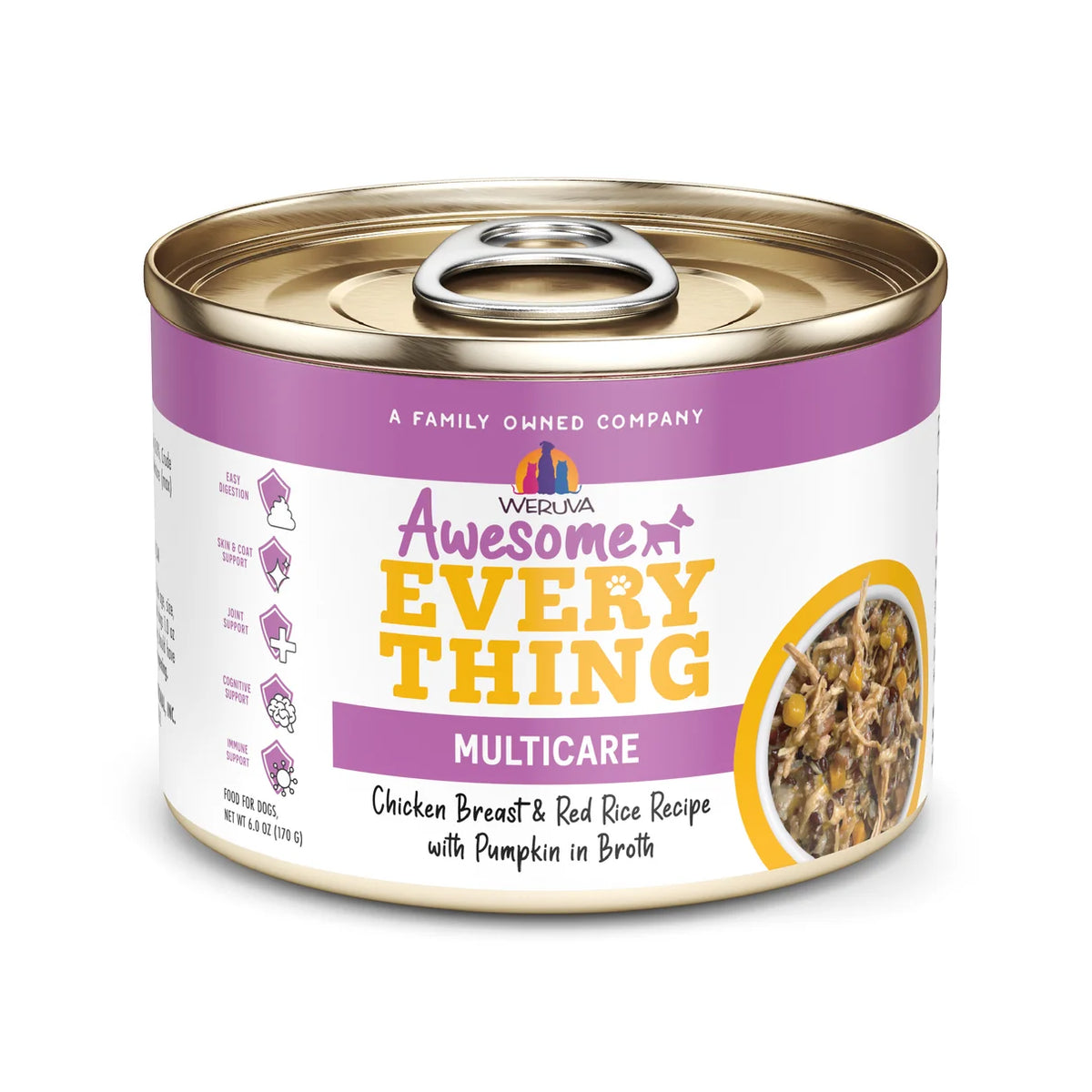 Weruva Awesome Everything Chicken Breast & Red Rice Recipe with Pumpkin 6oz