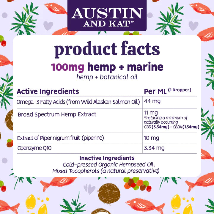 Austin & Kat CBD Original Oil 100mg 1oz