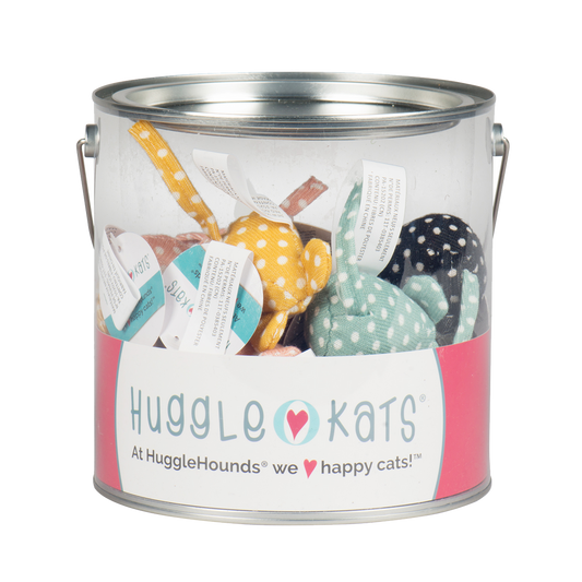 HuggleKats Polka Dot Mice XS Cat Toy