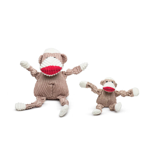 HuggleHounds Dog Knottie Stuey Sock Monkey