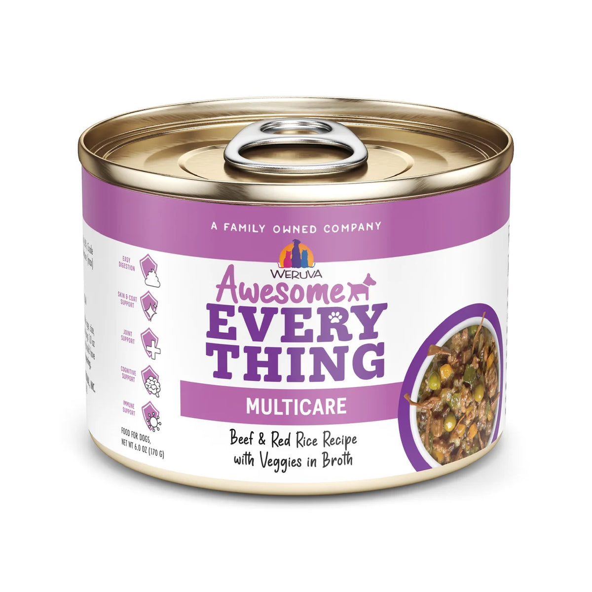 Weruva Awesome Everything Beef & Red Rice Recipe 6oz