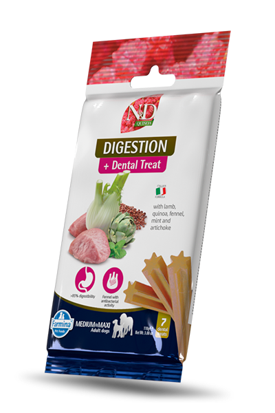 Farmina N&D Digestion Lamb & Quinoa Dental Treat for Dogs 7ct.