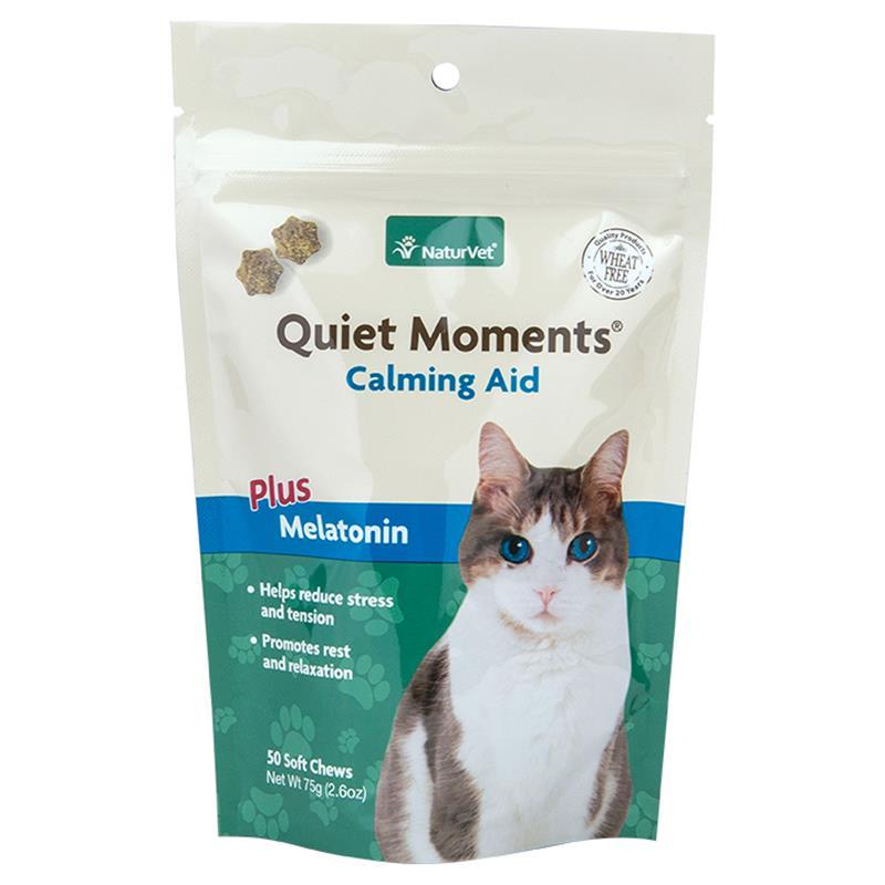 Naturvet Quiet Moments + Melatonin For Cats 50 Count