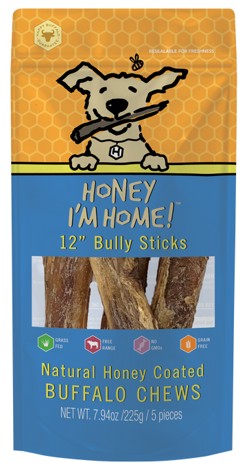 Honey I'm Home Bully Sticks 12" 5 pack