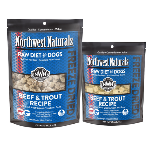 Northwest Naturals Freeze Dried Beef & Trout Nuggets