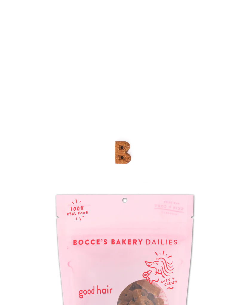 Bocce's Bakery Good Hair Soft & Chewy Salmon Recipe Dog Treats - 6oz