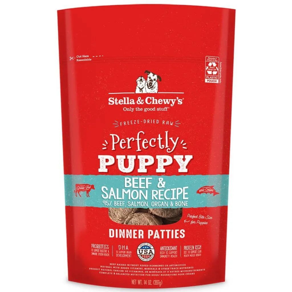 Stella & Chewy's Freeze Dried Perfectly Puppy Beef & Salmon Dinner Patties