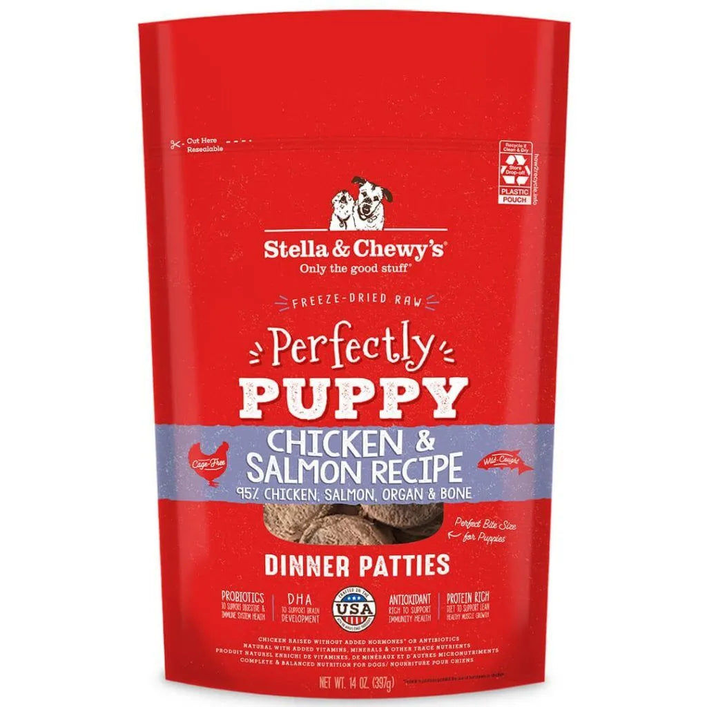 Stella & Chewy's Freeze Dried Perfectly Puppy Chicken & Salmon Dinner Patties