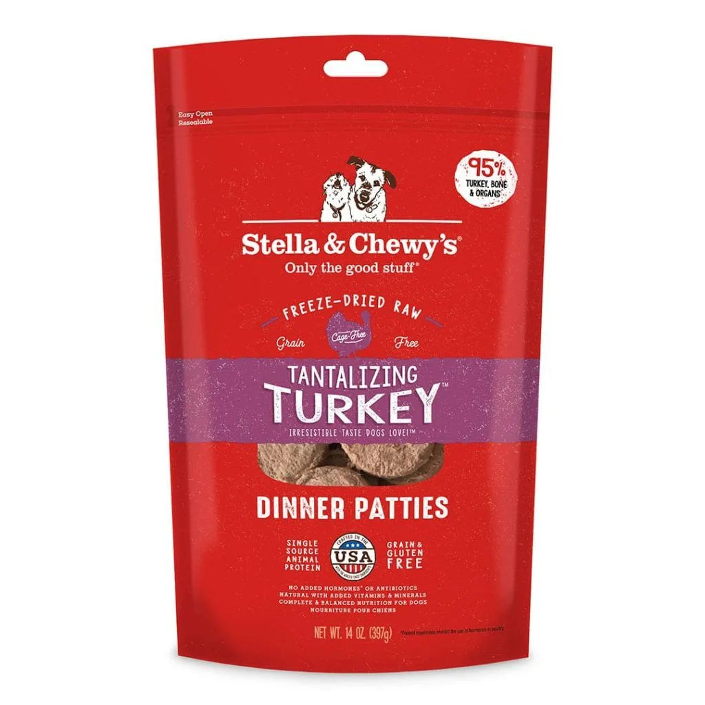 Stella & Chewy's Freeze Dried Raw Tantalizing Turkey Dinner Patties