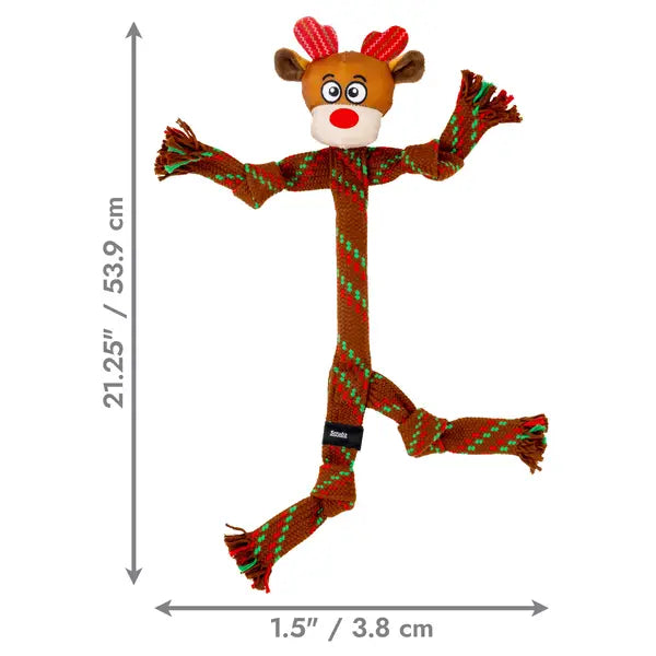 KONG Holiday Scrubz Reindeer LG Dog Toy