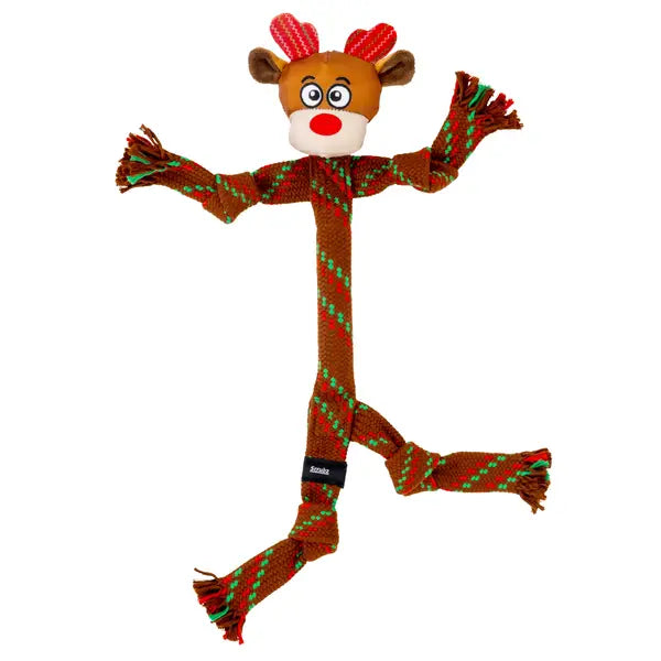 KONG Holiday Scrubz Reindeer LG Dog Toy