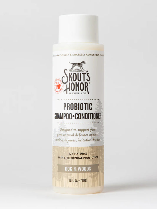 Skout's Honor Dog of the Woods Probiotic Shampoo+Conditioner 16oz