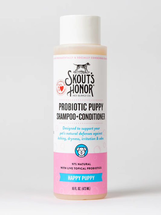 Skout's Honor Probiotic Happy Puppy Shampoo+Conditioner 16oz