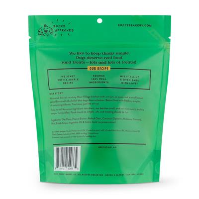 Bocce's Shamrock Cookies Soft & Chewy Dog Treats 6-oz