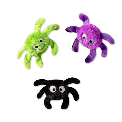 Fringe Studio Creepy Crawly Spiders Small Dog Toys 3 Pack