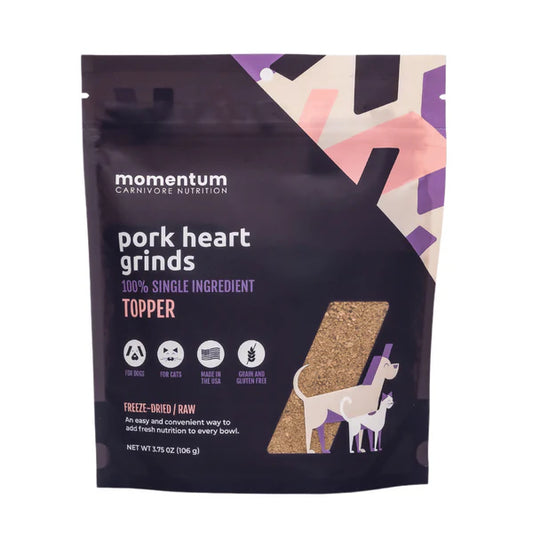 Momentum Freeze Dried Pork Heart Grinds Topper