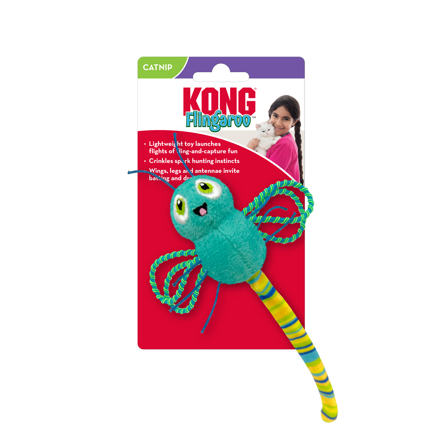 The KONG Company Flingaroo Dragonfly Cat Toy