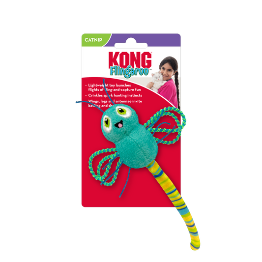 The KONG Company Flingaroo Dragonfly Cat Toy