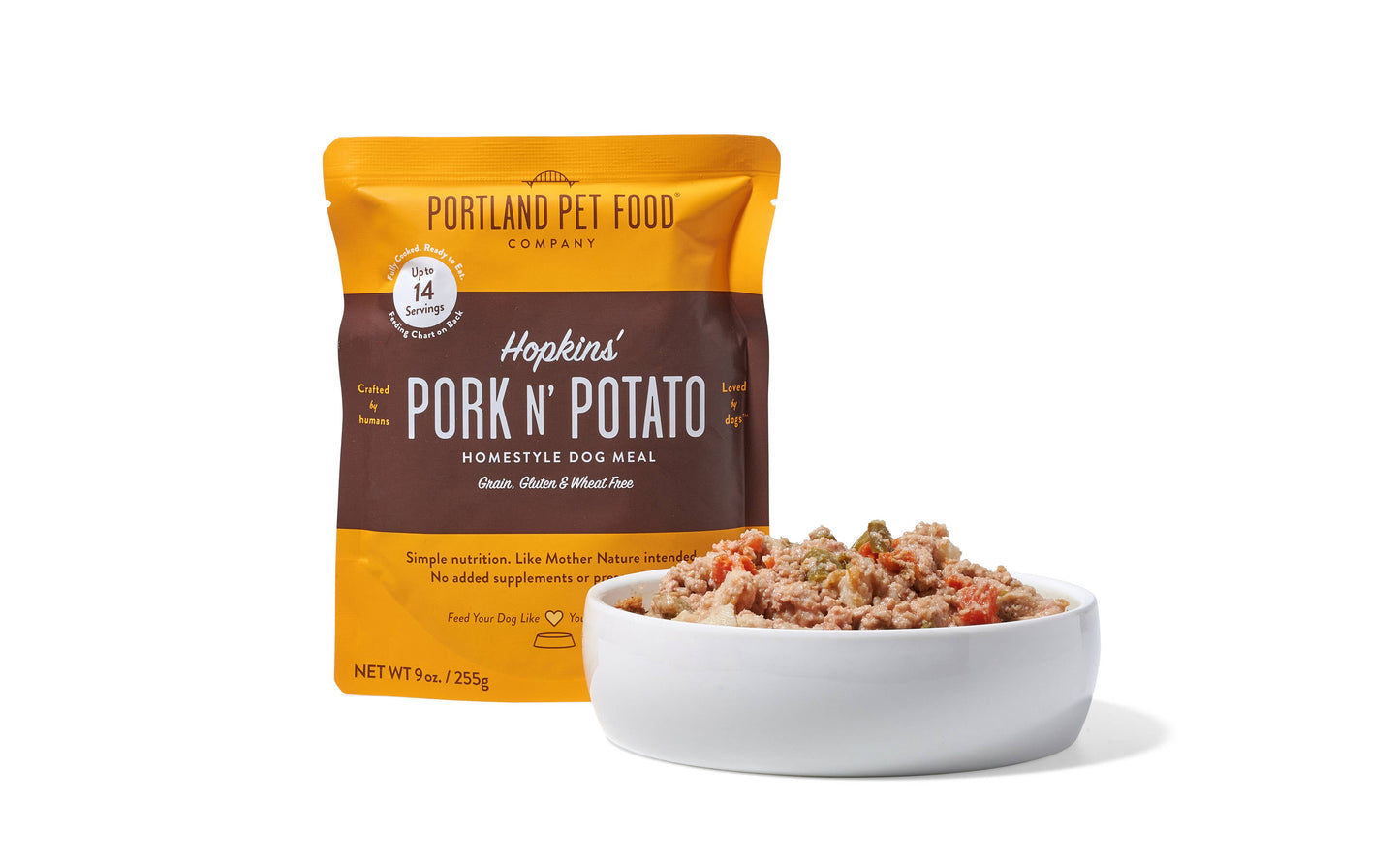 Portland Pet Food Company Hopkins Pork N Potato Homestyle Dog Meal