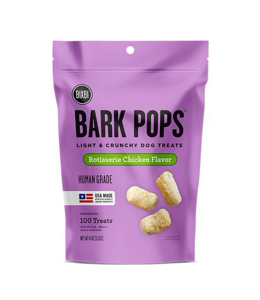 Bixbi Bark Pops Rotisserie Chicken Flavor 4oz