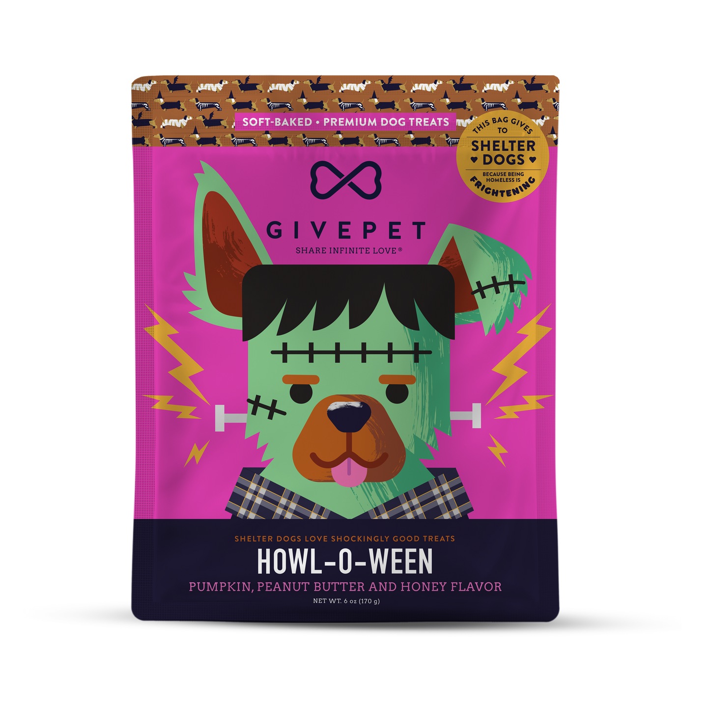 GivePet Howl-O-Ween Soft Baked Dog Treats 6oz