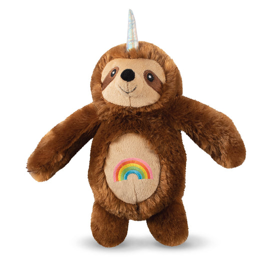 Fringe Studio Rainbow Slothicorn Plush Dog Toy