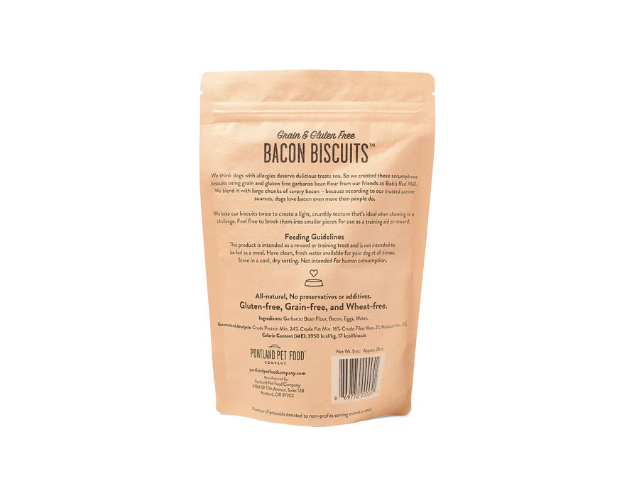 Portland Pet Food Company Grain Free Bacon Biscuits 5oz