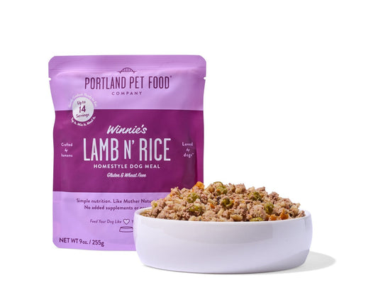Portland Pet Food Winnie's Lamb & Rice Meal Pouch 9oz