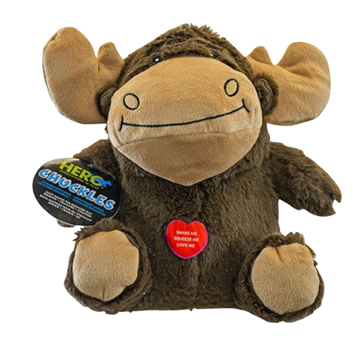 Hero Chuckles Holiday Moose Dog Toy