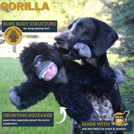 Tall Tails Gorilla Rope Body Dog Toy