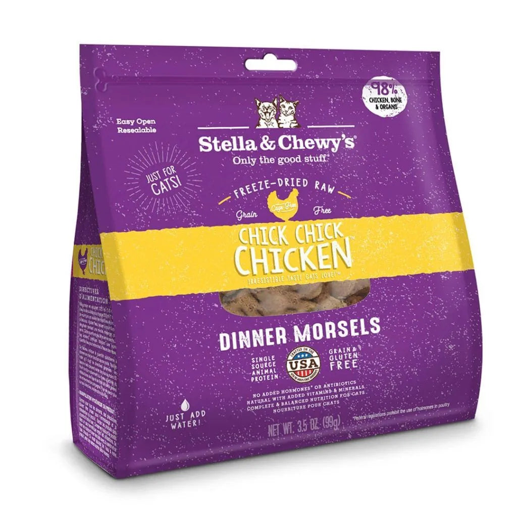 Stella & Chewy's Freeze Dried Raw Cat Food Chick Chick Chicken Morsels