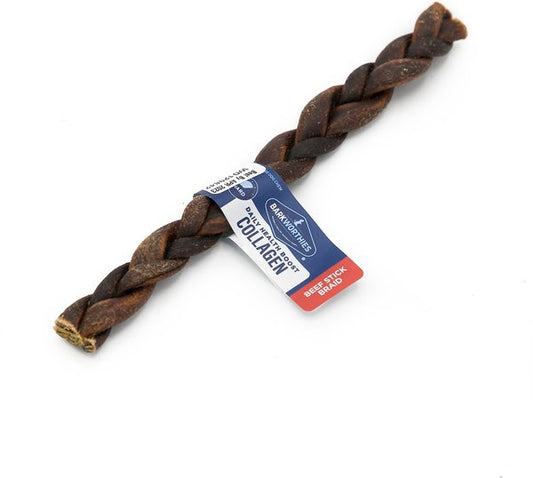 Barkworthies Braided Collagen Stick 9"