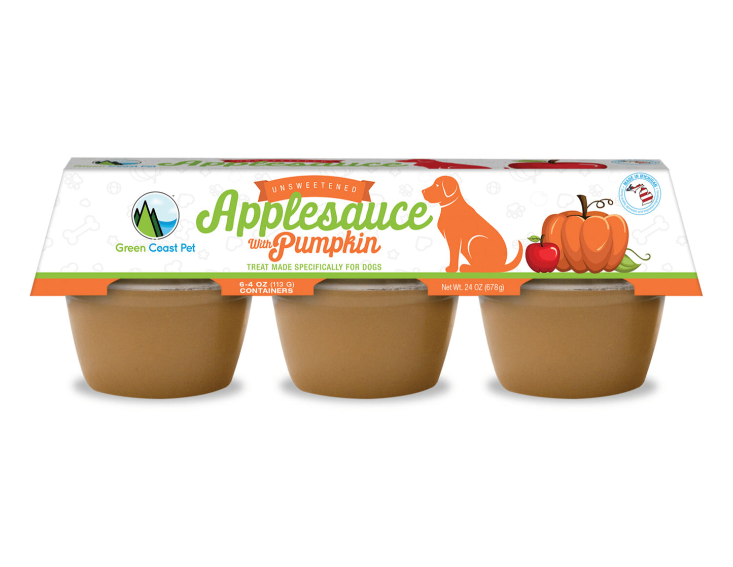 Green Coast Pet Applesauce 6pk