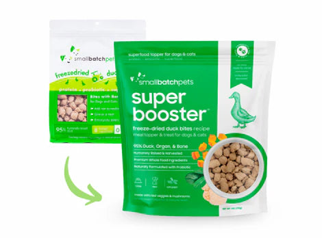 Small Batch Freeze Dried Super Booster Duck Bites 7oz