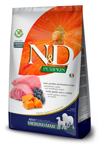 Farmina N&D Pumpkin Lamb & Blueberry Medium/Maxi Adult Dog Food