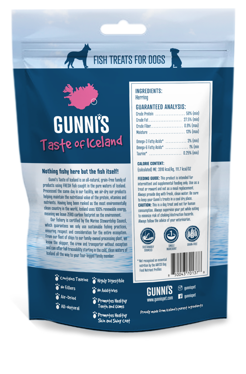 Gunni's Pet Whole Herring 3 oz