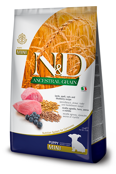 Farmina N&D Ancestral Grain Lamb Mini Puppy Food 5.5lb